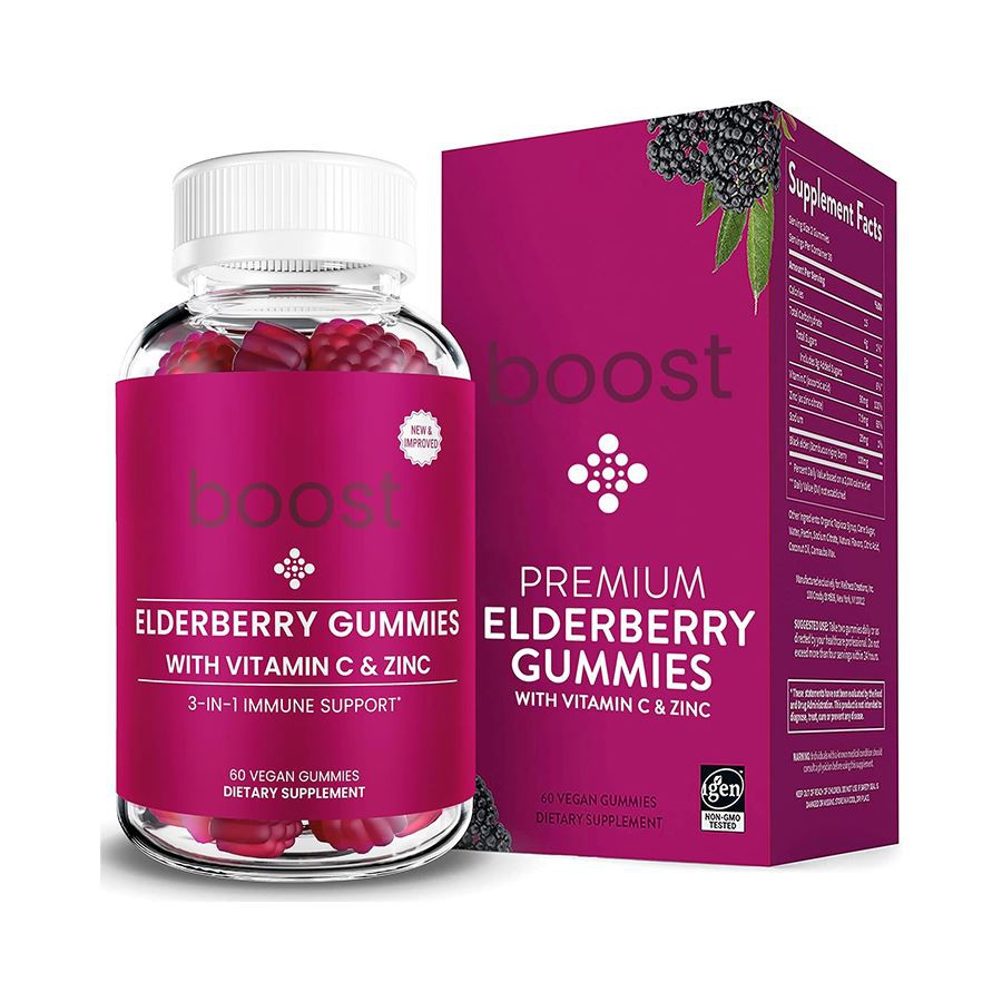 Boost 3 i 1 Elderberry Gummies: Daglig immunstøtte for en levende, sunn familie