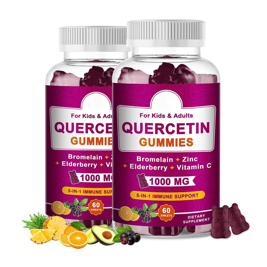 Quercetin gummies 5 i 1 immunstøtte tygge for barn voksne
