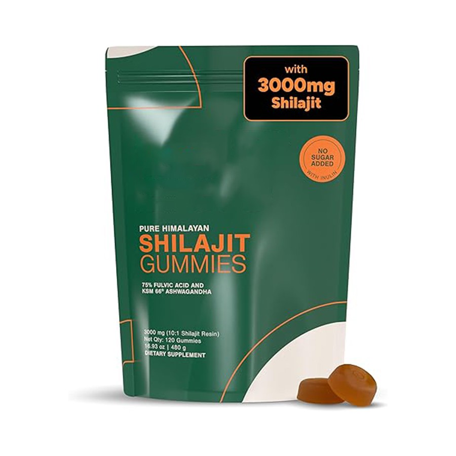 Shilajit Gummies med KSM 66 Ashwagandha