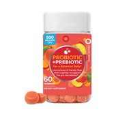 Peachy Peach Probiotiske Prebiotiske Gummies