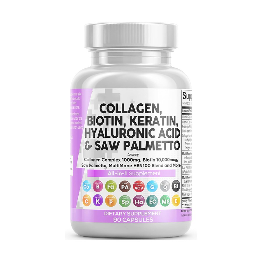 Ultimate alt-i-ett-hår, hudneglertilskudd